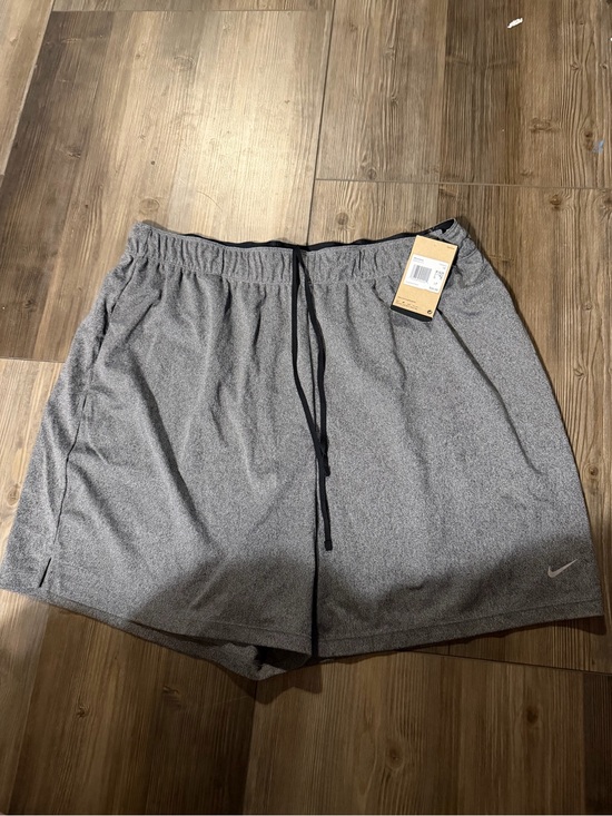 Nike Pants - Nike Women's Heather Gray Athletic Shorts with Black Drawstring